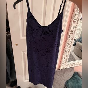 Navy blue velvet hollister dress